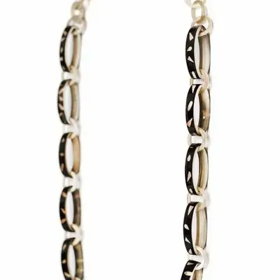 Jewelry - Long necklace in white horn Terrazo style - L INDOCHINEUR X RIVÊT