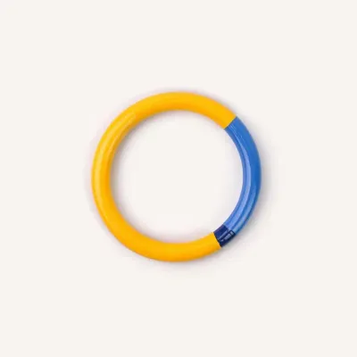 Bracelets - Bracelet rond bois laqué bleu clair, bleu foncé et - Multicolore - L INDOCHINEUR X RIVÊT