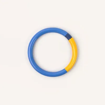 Bracelets - Bracelet rond bois laqué bleu clair, bleu foncé et - Multicolore - L INDOCHINEUR X RIVÊT