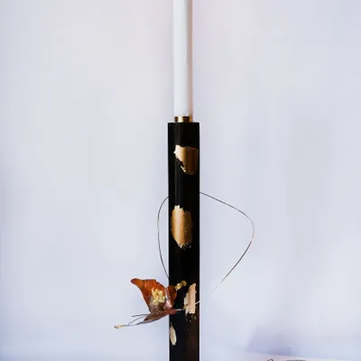 Decorative objects - Old bronze BUTTERFLY VEILLEUR candle holder - FRÉDÉRIQUE TILLY