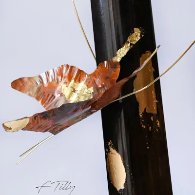 Decorative objects - Old bronze BUTTERFLY VEILLEUR candle holder - FRÉDÉRIQUE TILLY