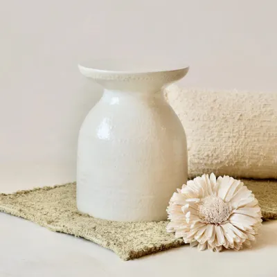 Night tables - CALLA - Ceramic side table – Calcaire - MASAME