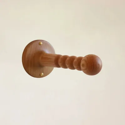 Hanging lights - SOLLIÈS - Solid wood portable lamp wall hook – Light oak - MASAME