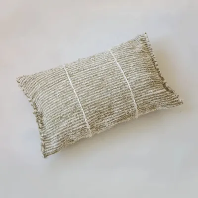 Coussins - TARIFA - Coussin 100% coton Chanvre – Rectangle 60×40 - MASAME