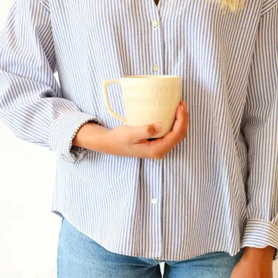 Mugs - GAUDINA - Large stoneware mug – Dune - MASAME