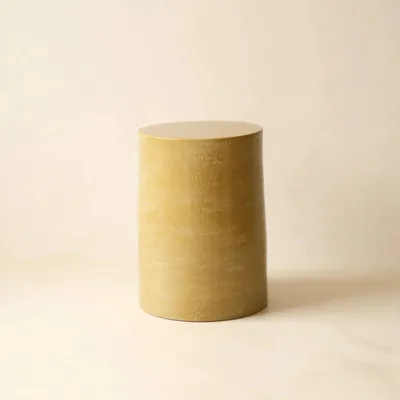 Night tables - ROUCAS - Ceramic side table – S - Ø31 H40 cm – Safran - MASAME