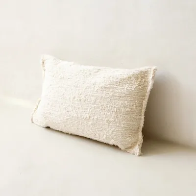 Coussins - GAOU - Coussin Coton Recyclé Blanc – Rectangle 60×40 - MASAME