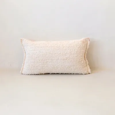 Coussins - GAOU - Coussin Coton Recyclé Blanc – Rectangle 60×40 - MASAME
