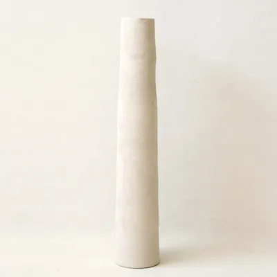 Vases - SORRENTE - Sandy white earthenware vase – L - Ø11.5 H60 cm - MASAME