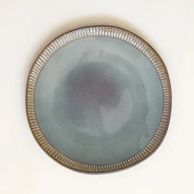 Everyday plates - GAUDINA - Large round stoneware plate – Iode - MASAME
