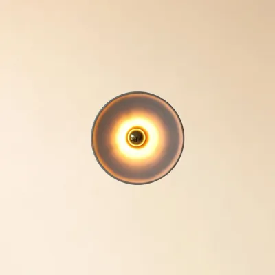 Wall lamps - Gigaro M - Raw ceramic wall light Ø23 cm – Chaux Blanche - MASAME