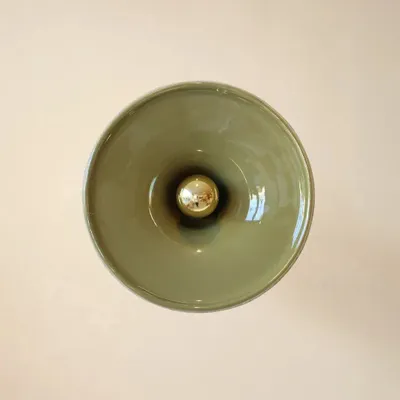 Wall lamps - Gigaro M - Glazed ceramic wall light Ø23 – Romarin - MASAME