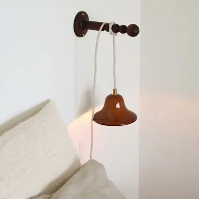Appliques - Gigaro S - Baladeuse Céramique émaillée Ø16 – Terre Brulée - MASAME