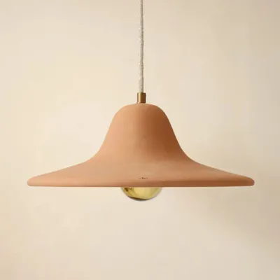 Suspensions - Gigaro L - Suspension céramique brute Ø30 cm – Terracotta - MASAME