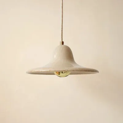 Suspensions - Gigaro M - Suspension Céramique émaillée Ø23 cm – Sable - MASAME