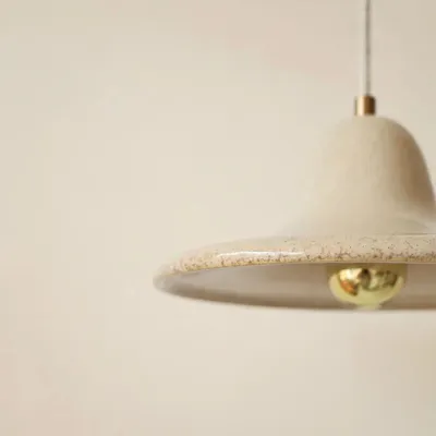 Suspensions - Gigaro M - Suspension Céramique émaillée Ø23 cm – Sable - MASAME