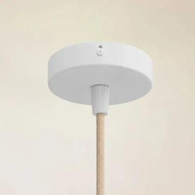 Suspensions - Gigaro S - Suspension céramique brute Ø16 cm – Chaux Blanche - MASAME