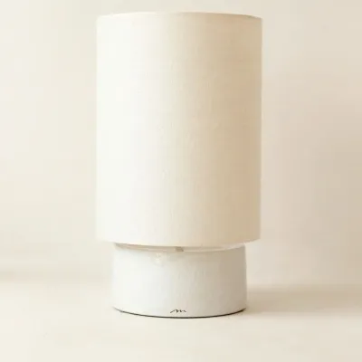 Table lamps - SORMIOU M - Ceramic table lamp Calcaire H54 cm – jute shade - MASAME