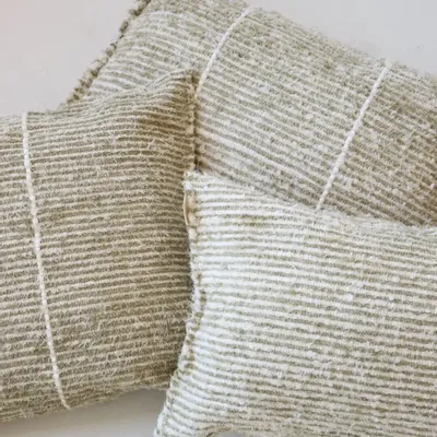 Coussins - TARIFA - Coussin 100% coton Chanvre – Rectangle 45×70 - MASAME