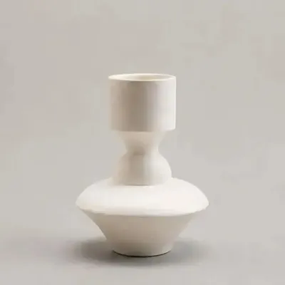 Candlesticks and candle holders - Mini Vase & Candle Holder in white porcelain - Mini 0.2 - CALLIGRAMME