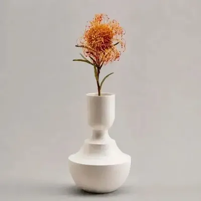 Decorative objects - Mini Vase & Candle Holder in white porcelain - Mini 0.3 - CALLIGRAMME