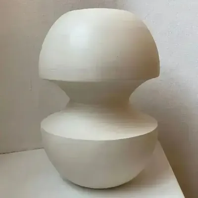 Decorative objects - Sculptural, geometric vase in white porcelain - Oneiros F5 - CALLIGRAMME