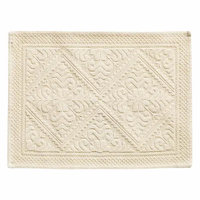 Autres linges de bain - Tapis Enzo Craie 54 X 64 - MAISON VIVARAISE - SDE VIVARAISE WINKLER