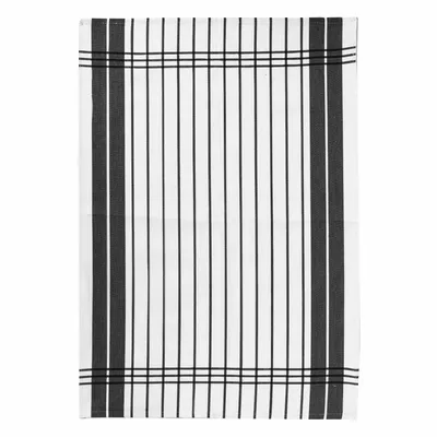 Torchons - Torchon Petites Rayures noir 50 X 70 - MAISON VIVARAISE - SDE VIVARAISE WINKLER