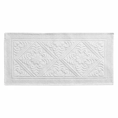 Autres linges de bain - Tapis Enzo Neige 54 X 64 - MAISON VIVARAISE - SDE VIVARAISE WINKLER