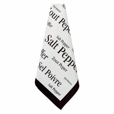 Dish towels - Sel & Poivre Tea Towel Noir 50 X 70 - MAISON VIVARAISE - SDE VIVARAISE WINKLER