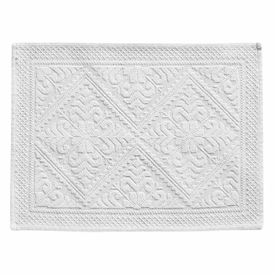 Other bath linens - Enzo Bath Mat Neige 54 X 110 - MAISON VIVARAISE - SDE VIVARAISE WINKLER
