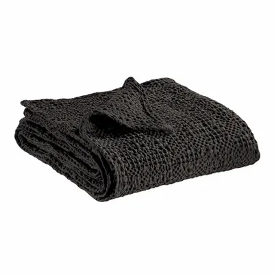 Linge de lit - Jete Tana Carbone 180 X 260 - MAISON VIVARAISE - SDE VIVARAISE WINKLER