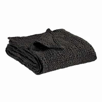 Linge de lit - Jete Tana Carbone 240 X 260 - MAISON VIVARAISE - SDE VIVARAISE WINKLER