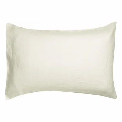 Linge de lit - Taie d'oreiller Zeff Craie 50 x 75 - MAISON VIVARAISE - SDE VIVARAISE WINKLER