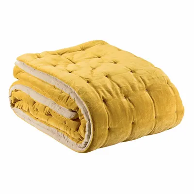 Linge de lit - Chemin de lit uni Elise Mais 90 x 240 - MAISON VIVARAISE - SDE VIVARAISE WINKLER