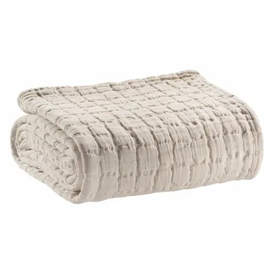 Throw blankets - Swami Throw Blanket Lin 130 X 200 - MAISON VIVARAISE - SDE VIVARAISE WINKLER
