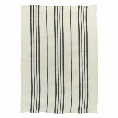 Dish towels - Karma Tea Towel Écru/Noir 55 X 75 - MAISON VIVARAISE - SDE VIVARAISE WINKLER
