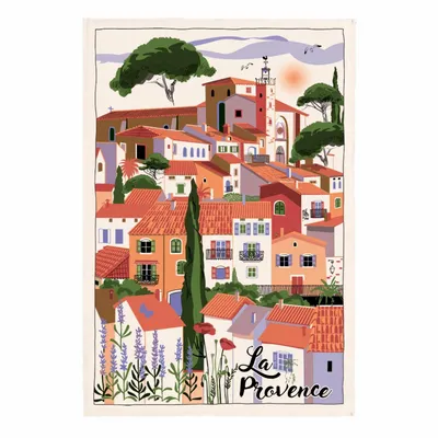 Torchons - Torchon Village Provence Ecru 48 x 72 - MAISON VIVARAISE - SDE VIVARAISE WINKLER