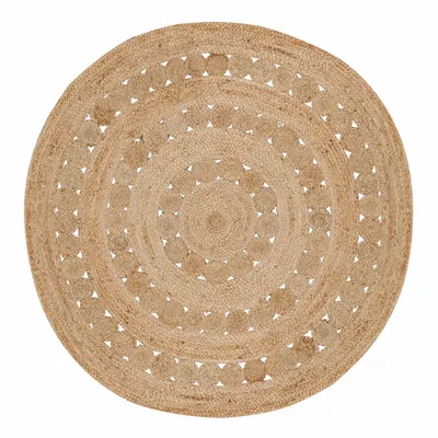 Tapis - Tapis Patna Naturel diamètre 120 - MAISON VIVARAISE - SDE VIVARAISE WINKLER