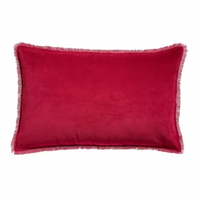Coussins - Coussin uni Fara Rubis 40 x 65 - MAISON VIVARAISE - SDE VIVARAISE WINKLER
