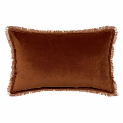 Cushions - Plain Cushion Fara Caramel 30 X 50 - MAISON VIVARAISE - SDE VIVARAISE WINKLER