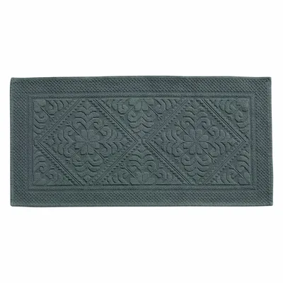 Autres linges de bain - Tapis de bain uni Enzo Thym 54 x 110 - MAISON VIVARAISE - SDE VIVARAISE WINKLER