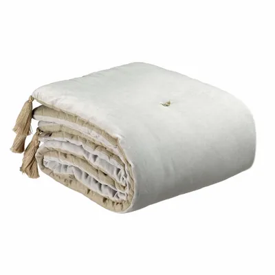 Throw blankets - Elise Comforter Perle 80 X 180 - MAISON VIVARAISE - SDE VIVARAISE WINKLER