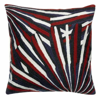 Coussins - Coussin brodé Sasha Rubis 45 x 45 - MAISON VIVARAISE - SDE VIVARAISE WINKLER