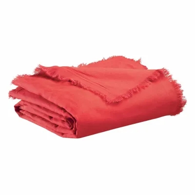 Throw blankets - Zeff Nomade Plaid Groseille 130 X 180 - MAISON VIVARAISE - SDE VIVARAISE WINKLER
