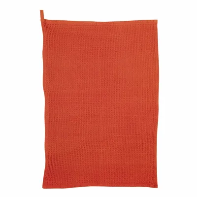 Dish towels - Plain honeycomb tea towel Mumba Marmelade 50 X 70 - MAISON VIVARAISE - SDE VIVARAISE WINKLER