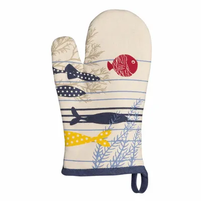 Maniques - Gant de cuisine Océan Ecru 18 x 28 - MAISON VIVARAISE - SDE VIVARAISE WINKLER
