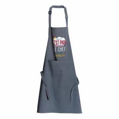 Tabliers de cuisine - Tablier de cuisine Chef Papa Jeans 72 x 90 - MAISON VIVARAISE - SDE VIVARAISE WINKLER