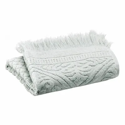 Serviettes de bain - Serviette invité uni Zoé Jade 30 x 50 - MAISON VIVARAISE - SDE VIVARAISE WINKLER