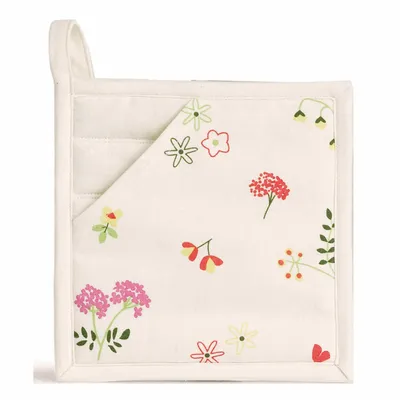 Maniques - Manique 2 en 1 Gardenia recyclé Ecru 20 x 20 - MAISON VIVARAISE - SDE VIVARAISE WINKLER